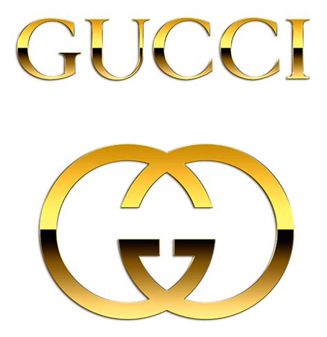 gold gucci logo with light shining on them|gold Gucci logo transparent.